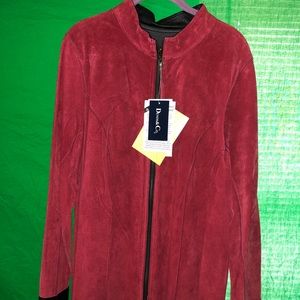 Denim Co. women’s suede jacket New 1X